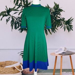 Ava Colorblock Midi Dress